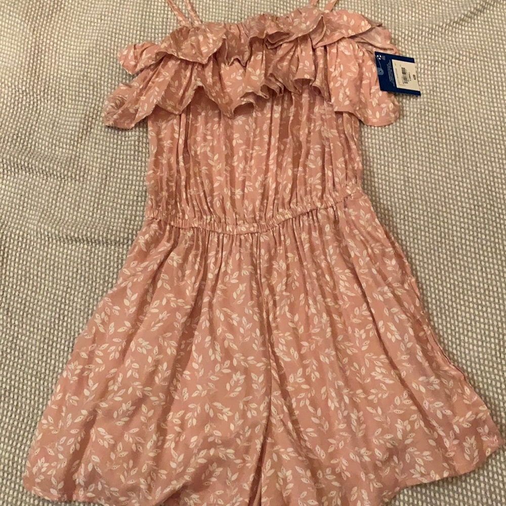Light Pink Floral Romper